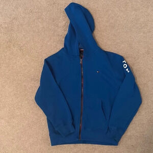 Tommy Hilfiger blue hoodie, size 8–10 zip up sweatshirt
